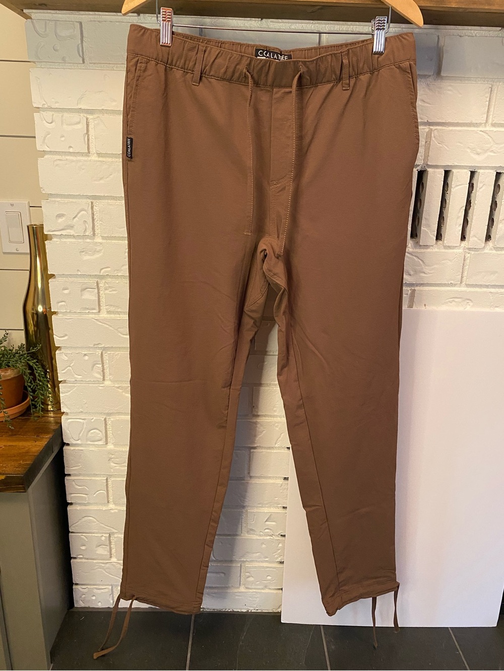 Coalatree Trailhead Technical Pants Brown Stretch Outdoor Hiking Women’s XL
